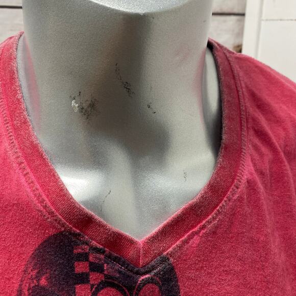 Ride On Bare Denim Co. Vintage Bikers Since 1991 Women's V-Neck Motorcycle Chick - Picture 4 of 10